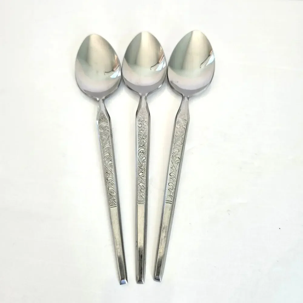 Stanley Roberts Winthrop Soup Spoons Set of 3 WM Dalton Japan Stainless Steel